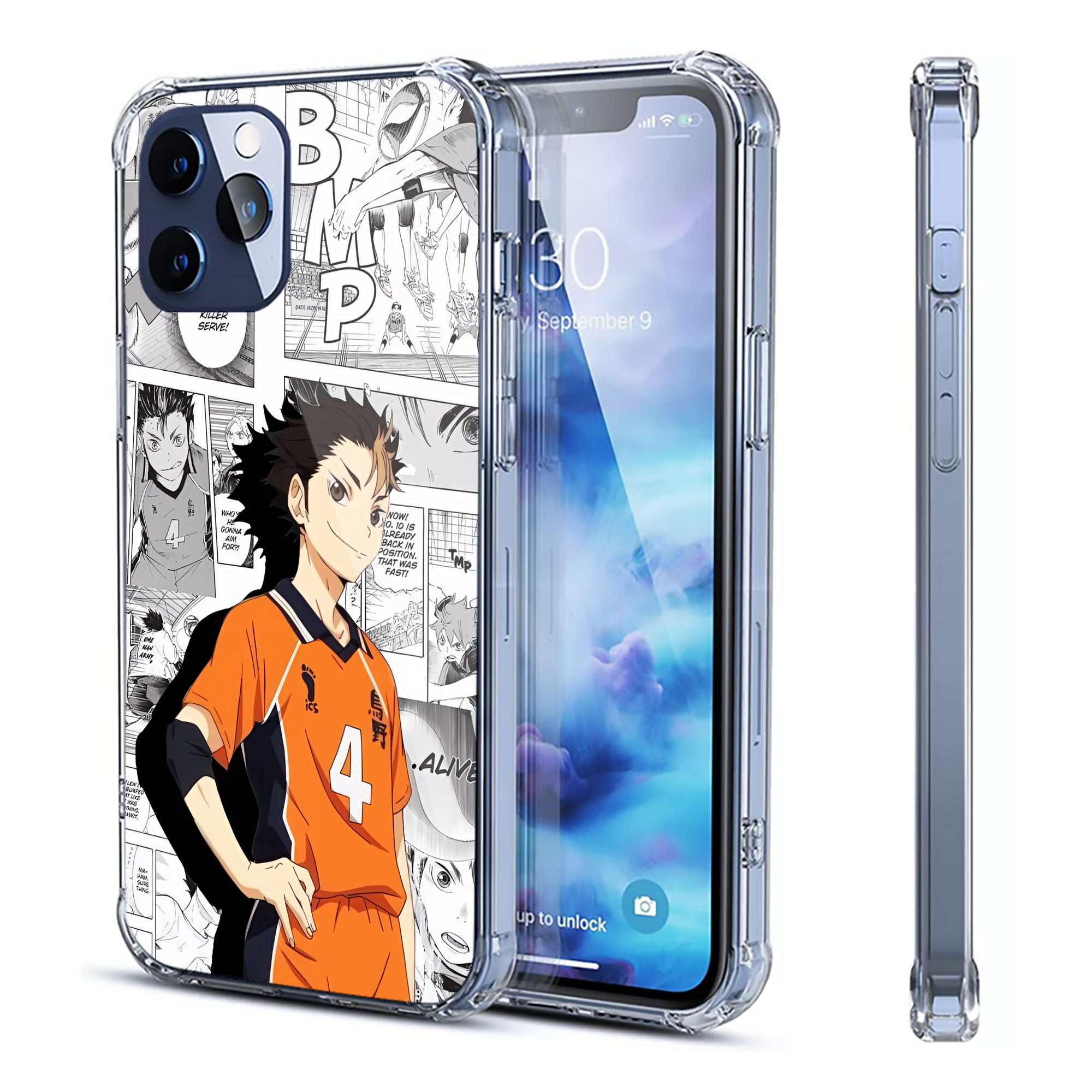 （画像用） ハイキュー!! Haikyu!! 【iPhone 12シリーズ対応】透明スマホケース（クリアソフトケース）